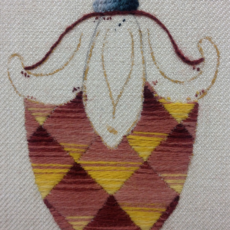 long and short embroidery split stitch
